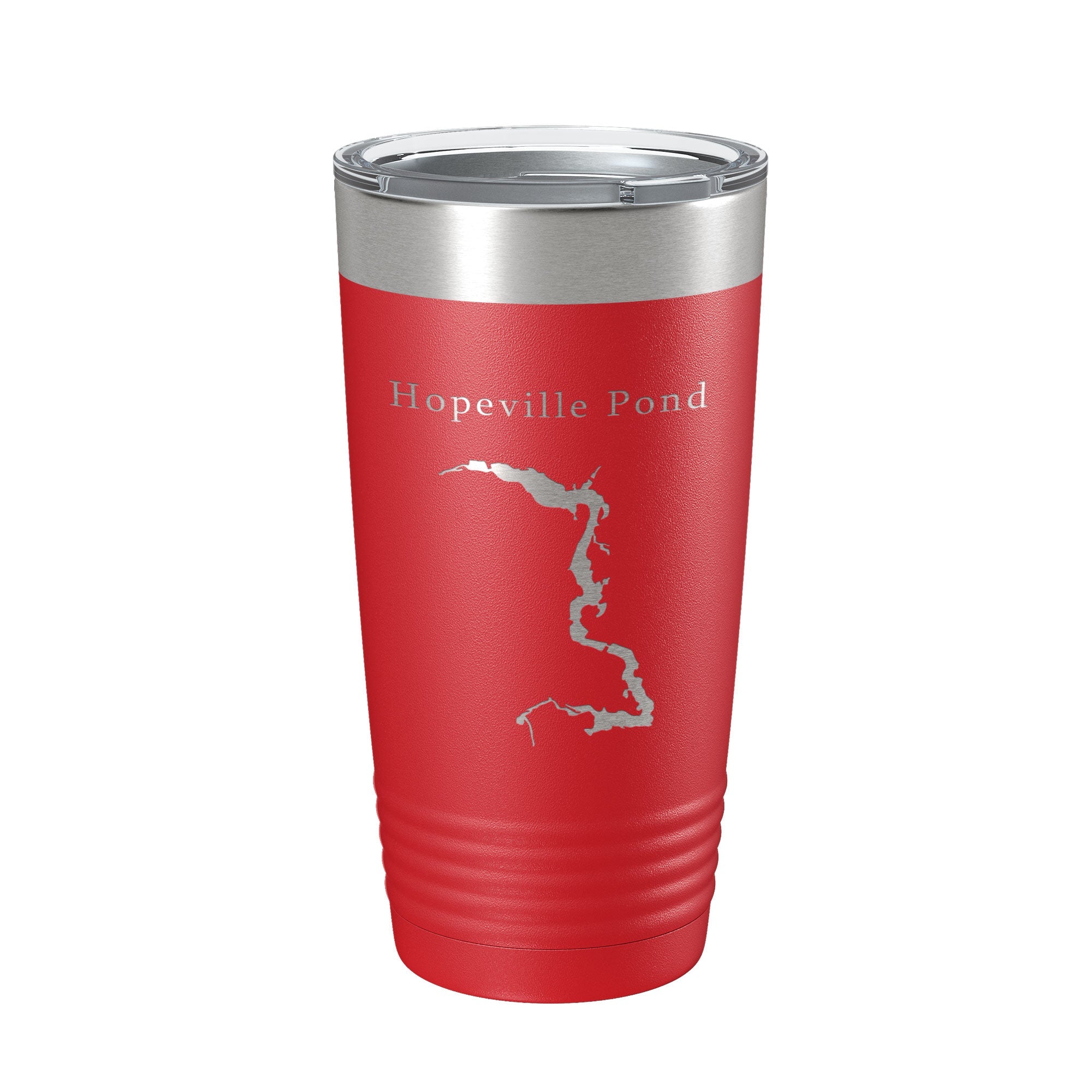 Hopeville Pond Tumbler Lake Map Travel Mug Insulated Laser Engraved Coffee Cup Connecticut 20 oz-10