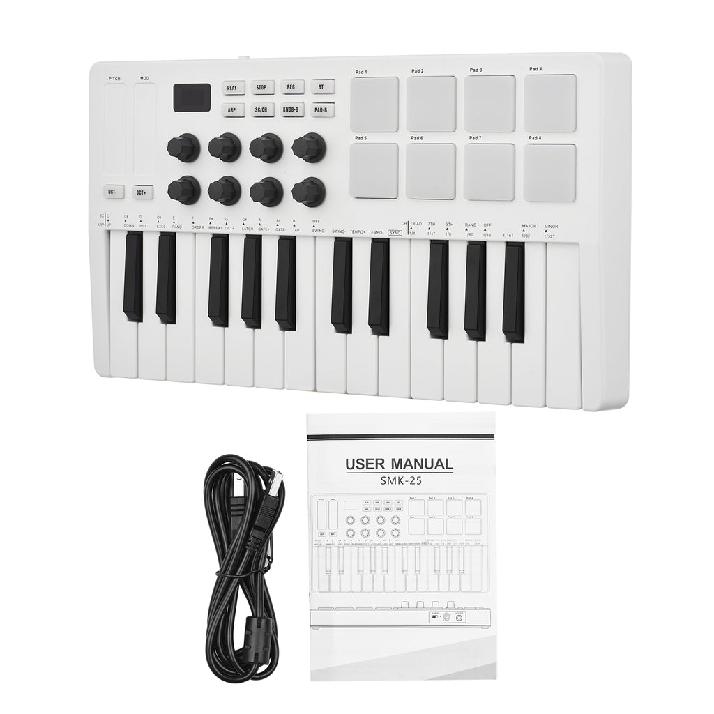 M-VAVE 25-Key Portable USB MIDI Controller Keyboard
