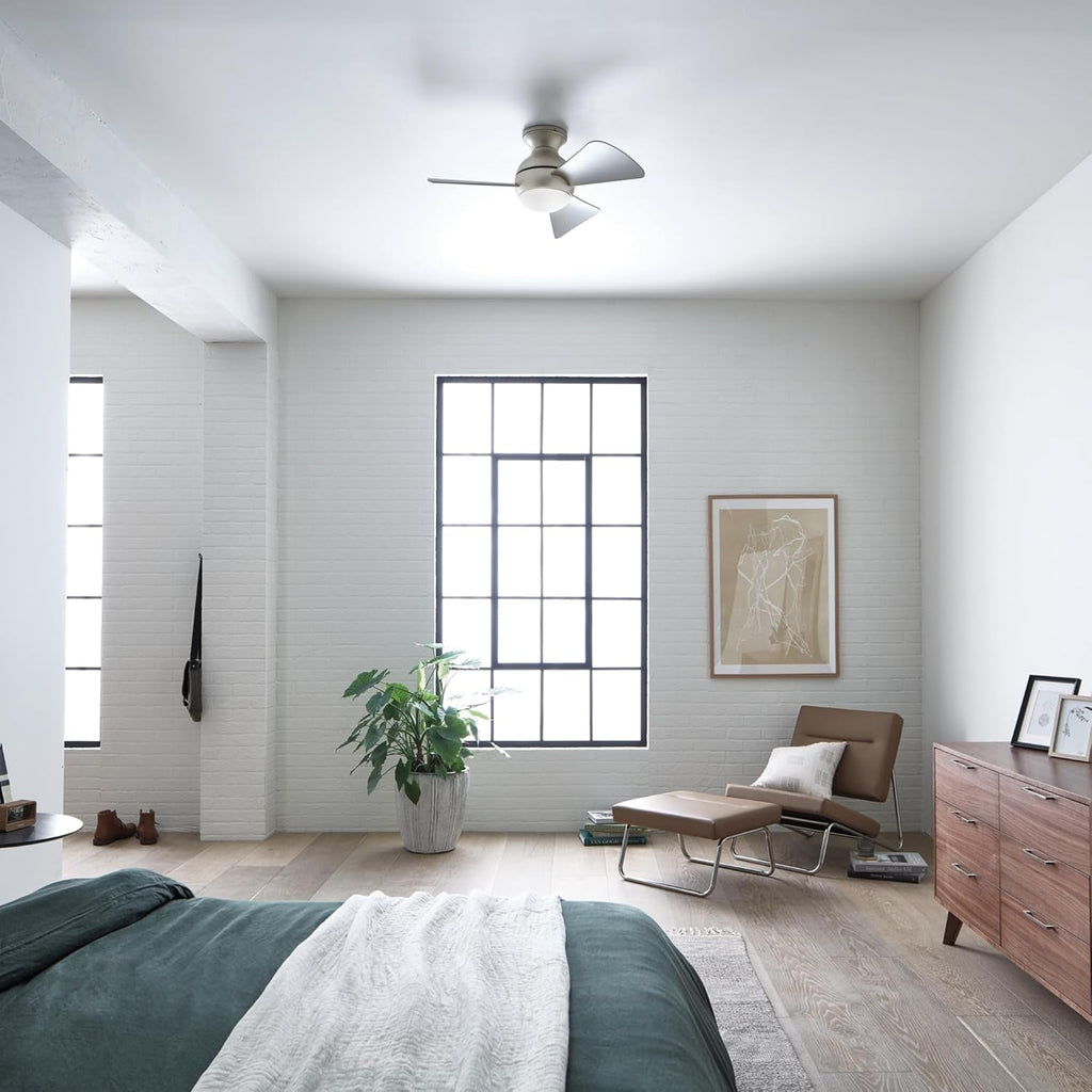 Premium Architectural Ceiling Fan 34Inch Brushed Nickel Finish-4