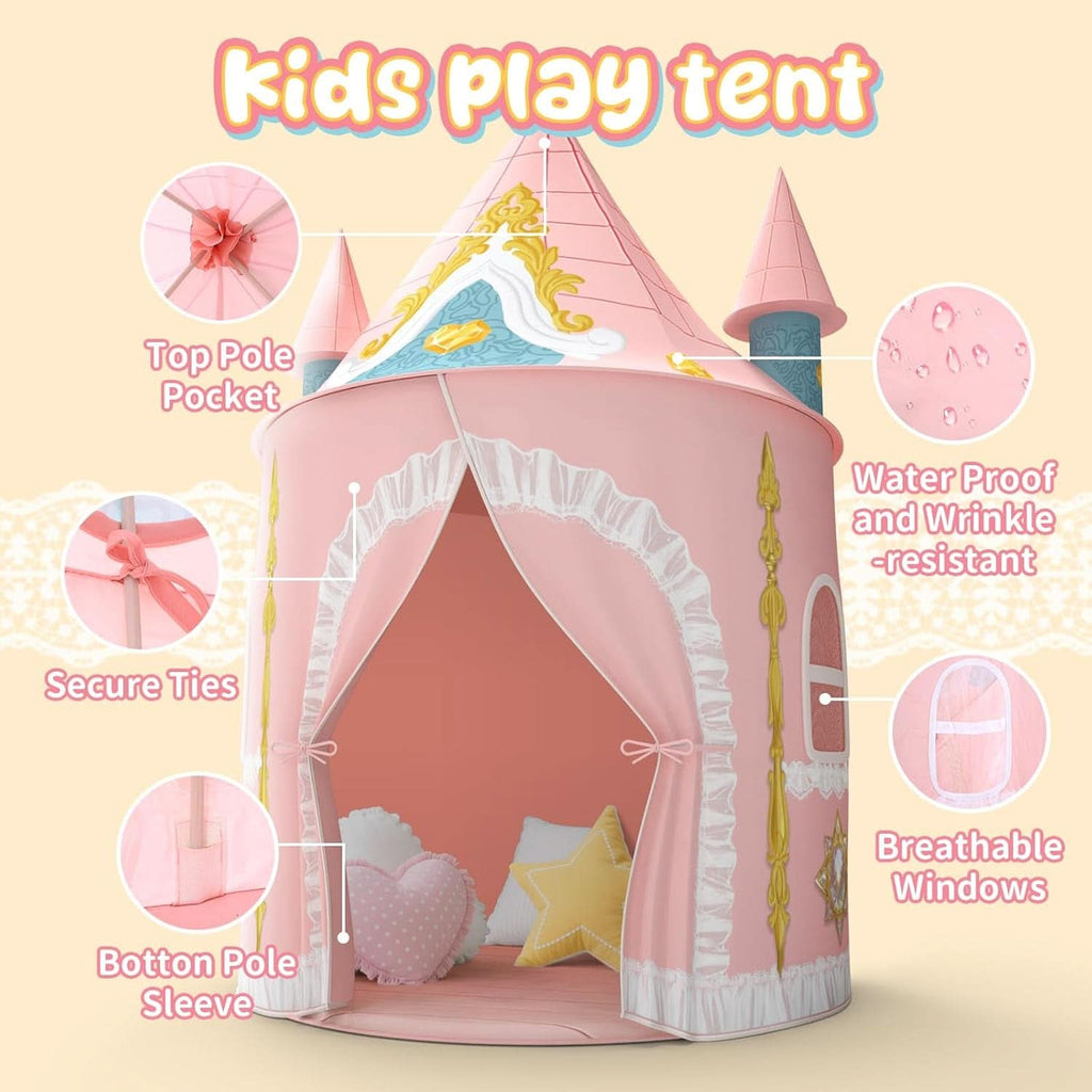 Girls Indoor Princess Castle Play Tent Extra Large Pro-2