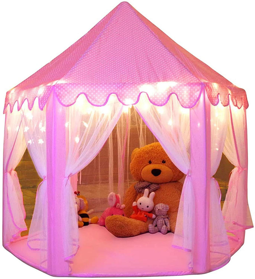 Princess Playhouse Tent With Star Lights 55x53Inches-0