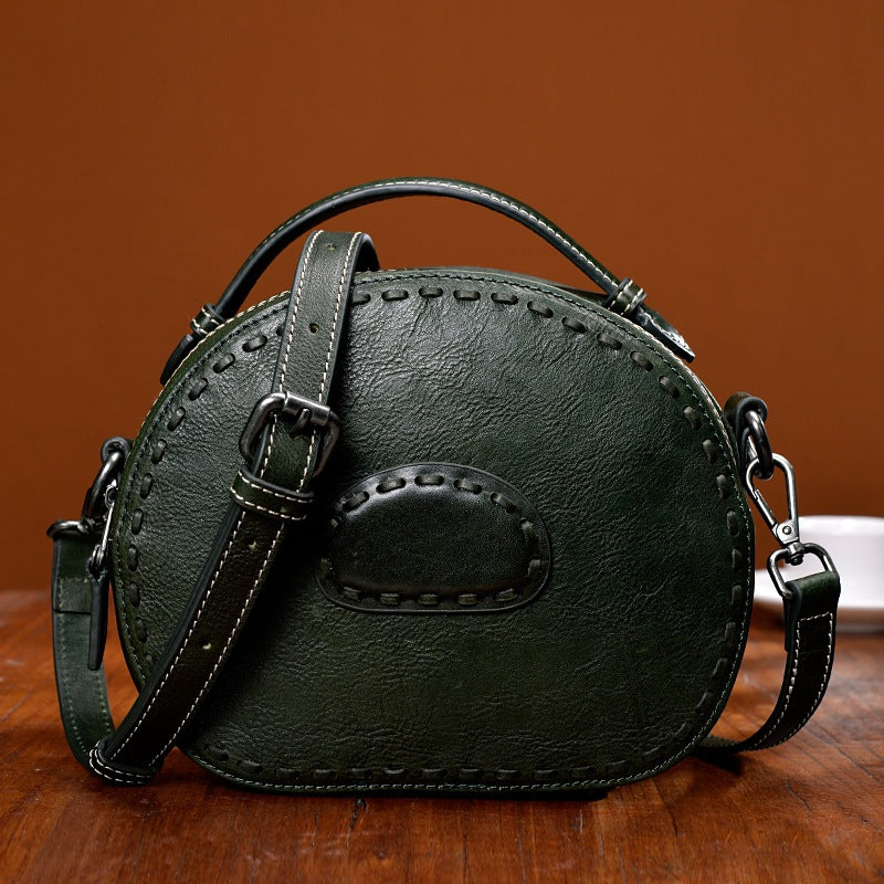 Genuine Leather Vintage Women's Shoulder Handbag