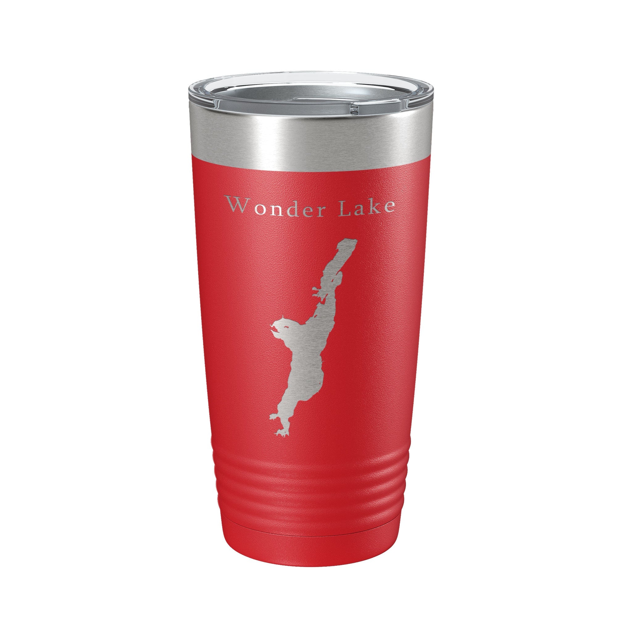 Wonder Lake Map Tumbler Travel Mug Insulated Laser Engraved Coffee Cup Illinois 20 oz-10