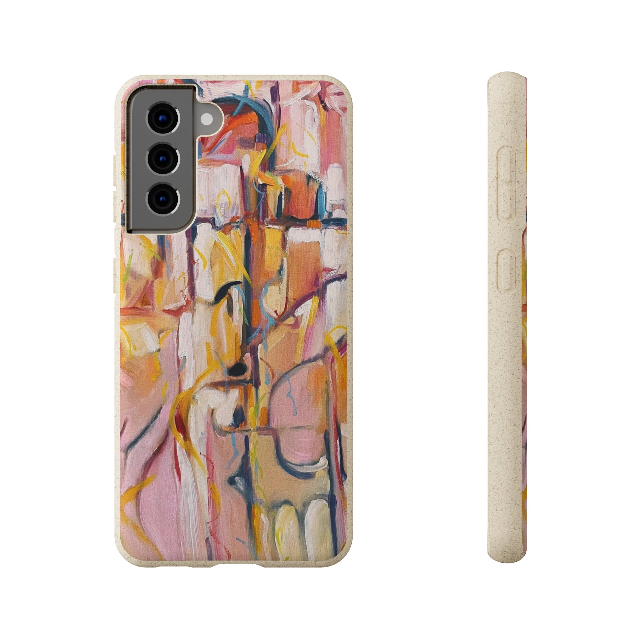 Biodegradable Phone Case with 'Abstract Pueblo' Original Artwork by Barbara Cleary-36