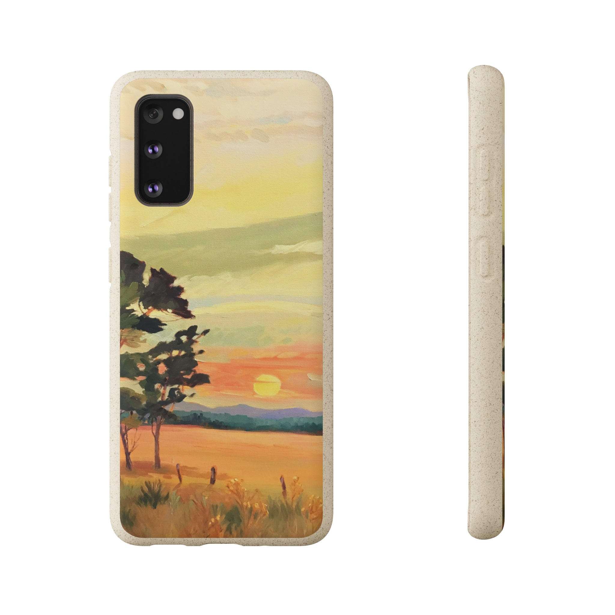 Biodegradable Phone Case with 'Sunrise' Landscape Original Artwork by Barbara Cleary-45