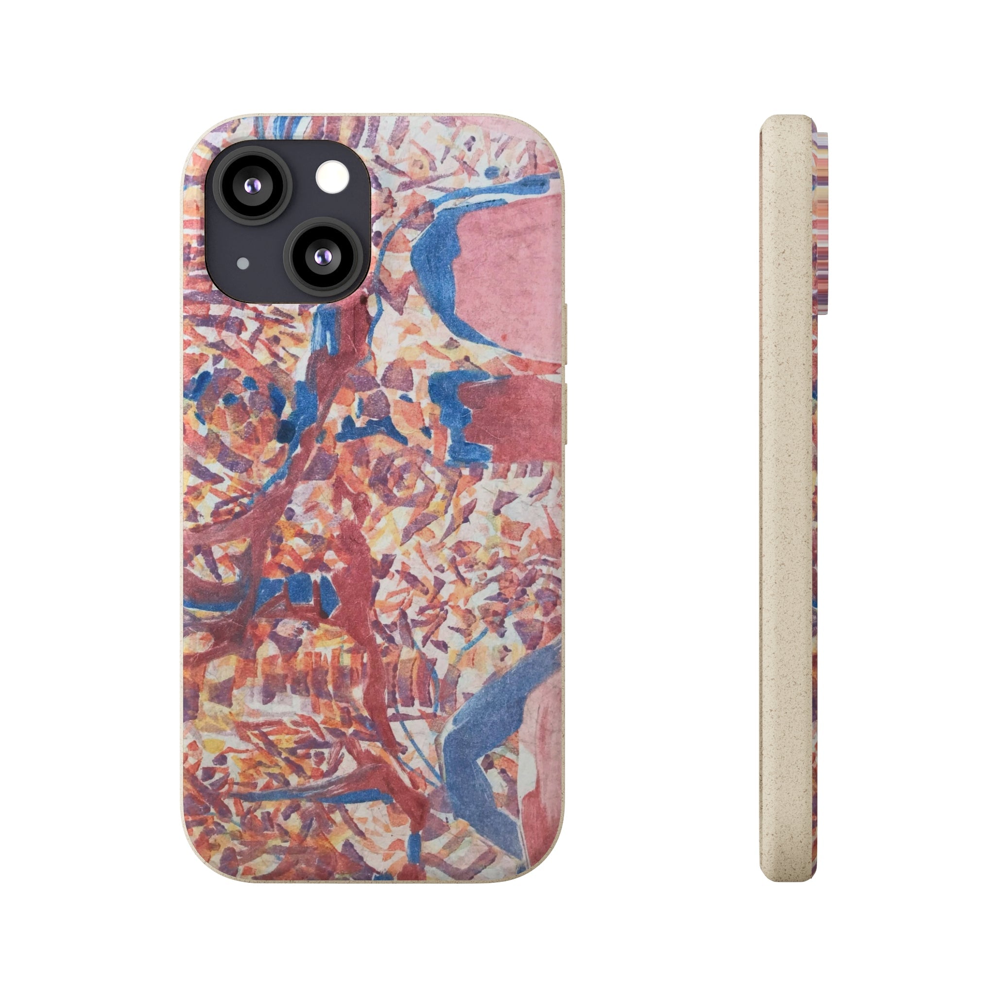 Biodegradable Phone Case with 'Abstract Fusion' Abstract Original Artwork by Barbara Cleary-24