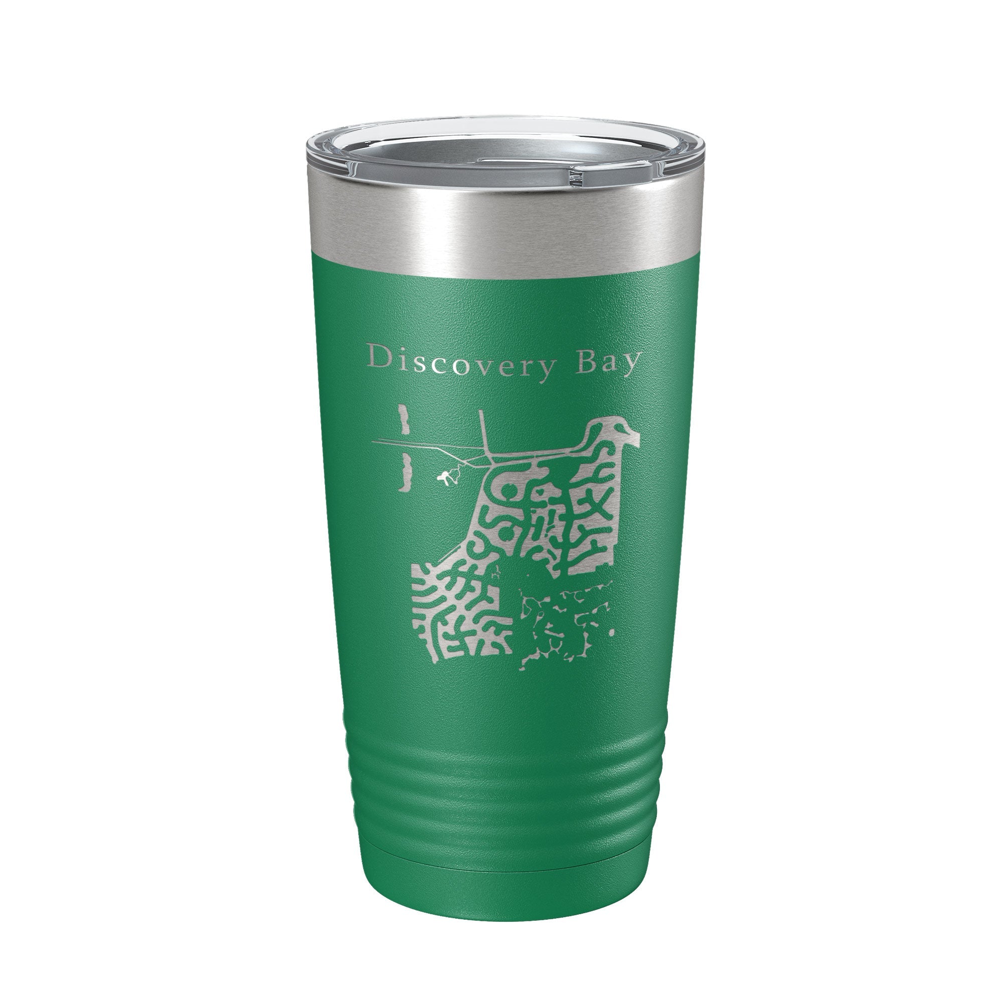 Discovery Bay Tumbler Lake Map Travel Mug Insulated Laser Engraved Coffee Cup California 20 oz-9