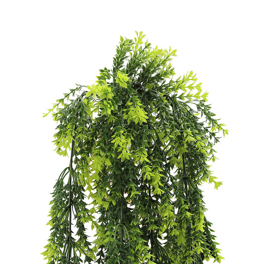 Vivid Green Dense Fern Artificial Hanging Plant 30in – UV Resistant-2