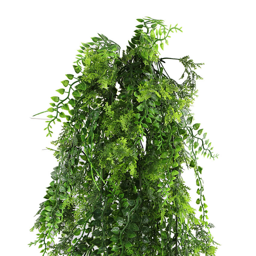 Dense Tropical Fern Artificial Hanging Plant 30in – UV Resistant-2
