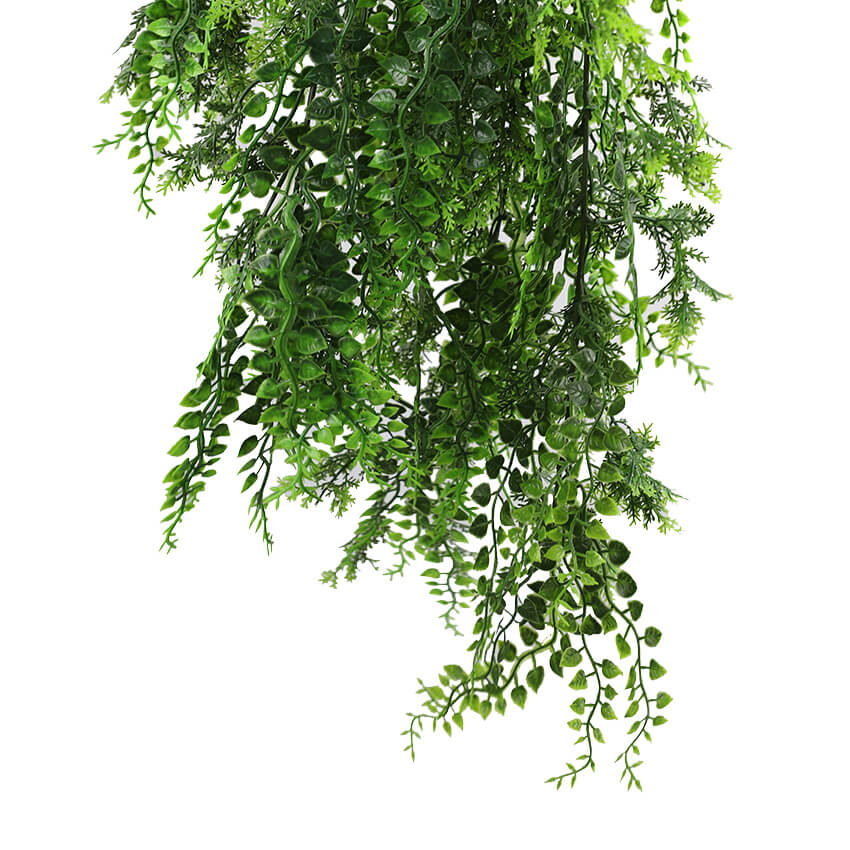 Dense Tropical Fern Artificial Hanging Plant 30in – UV Resistant-3