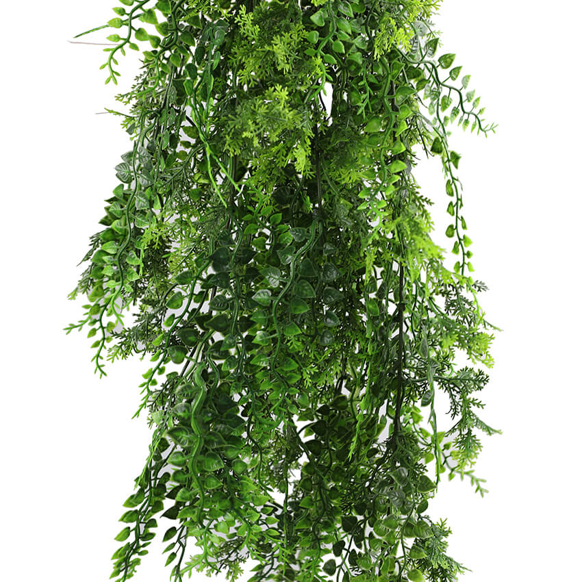 Dense Tropical Fern Artificial Hanging Plant 30in – UV Resistant-4