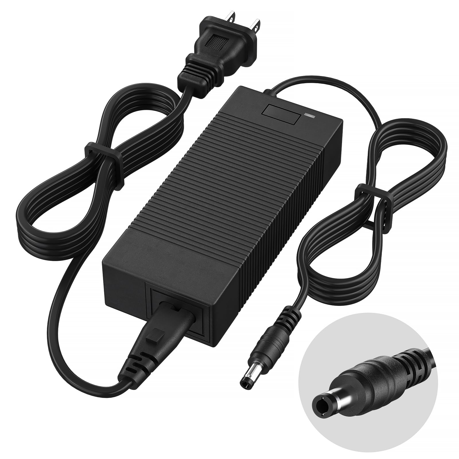 54.6V 2A Electric Bike Charger for 48V Lithium Battery Input Voltage AC120V （DC5.5-2.1MM Jack Connector）