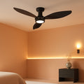 52 Inches Charcoal Finish Whisper Quiet Flush Mount Fan-0