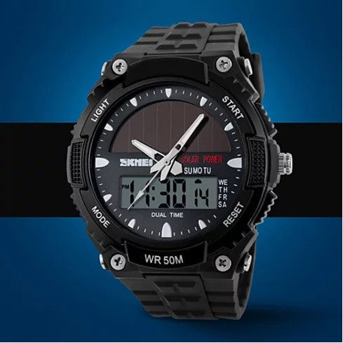 Sundial Solar Powered Sports Wrist Watch