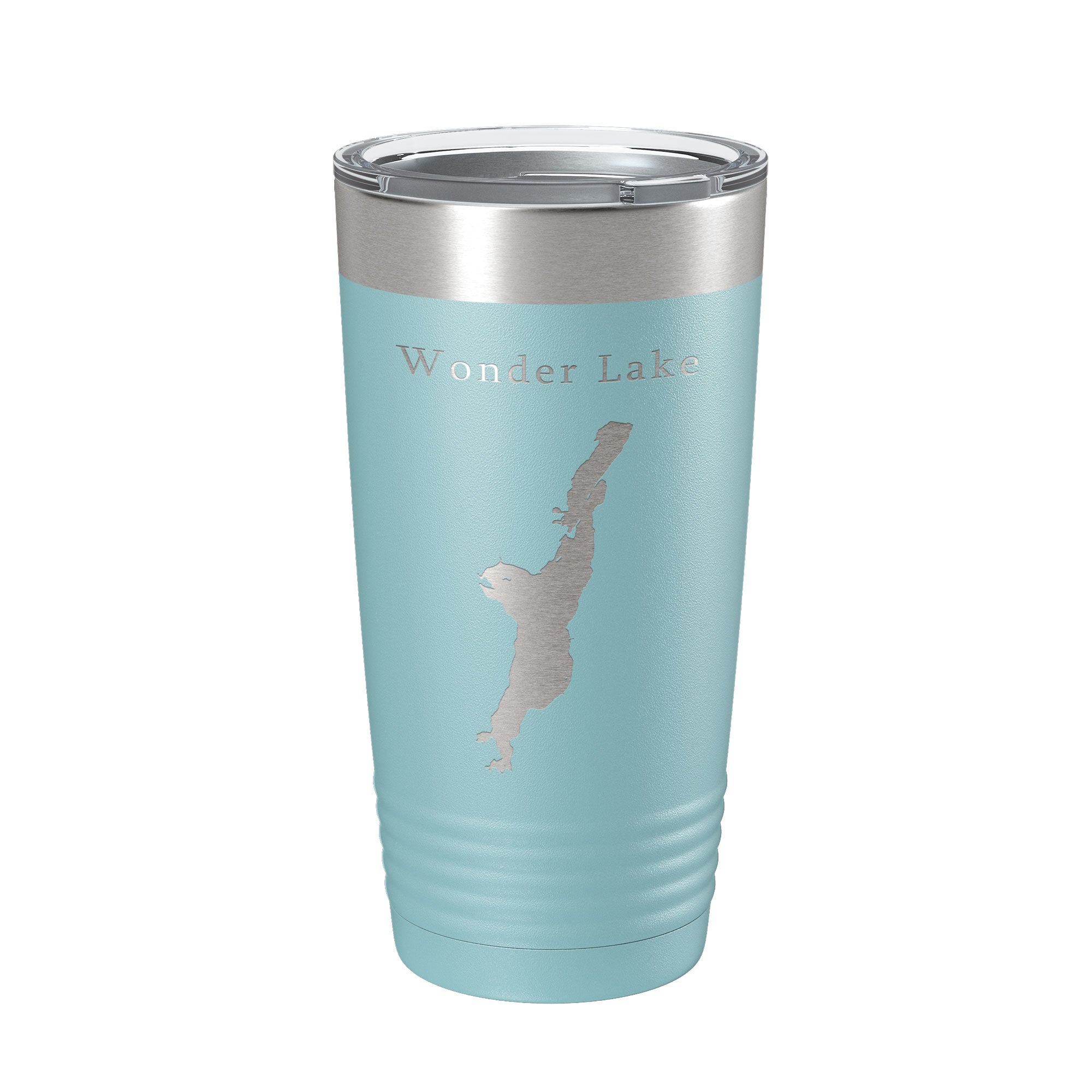 Wonder Lake Map Tumbler Travel Mug Insulated Laser Engraved Coffee Cup Illinois 20 oz-13