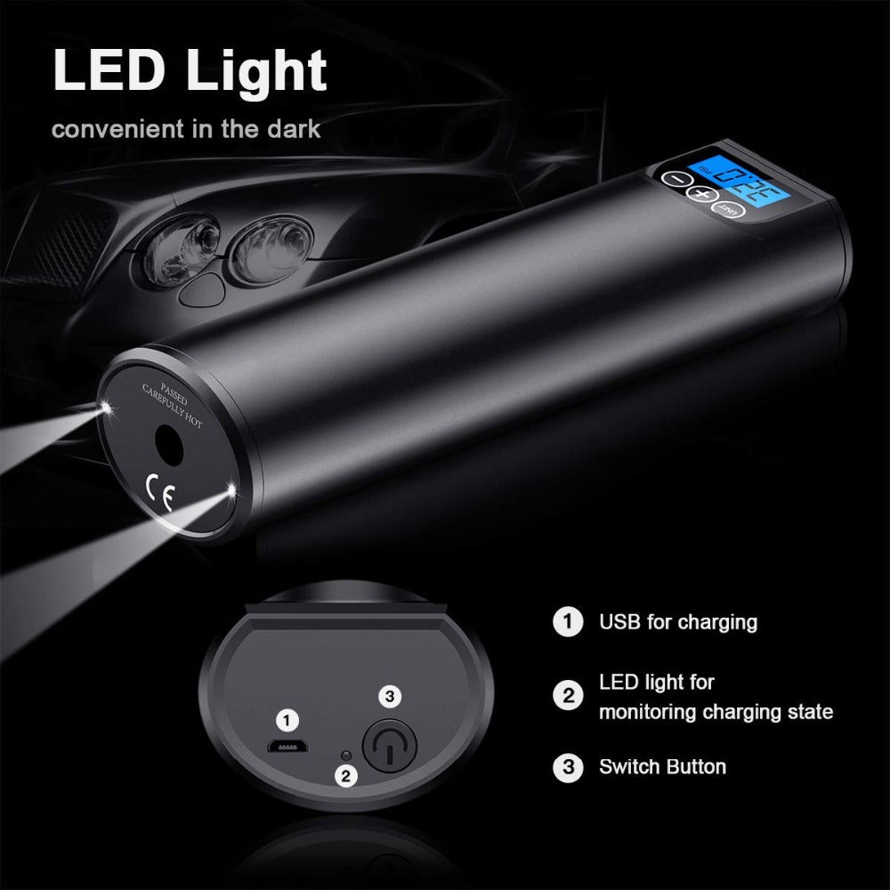 Electric High-Pressure Mini Air Pump for Vehicles