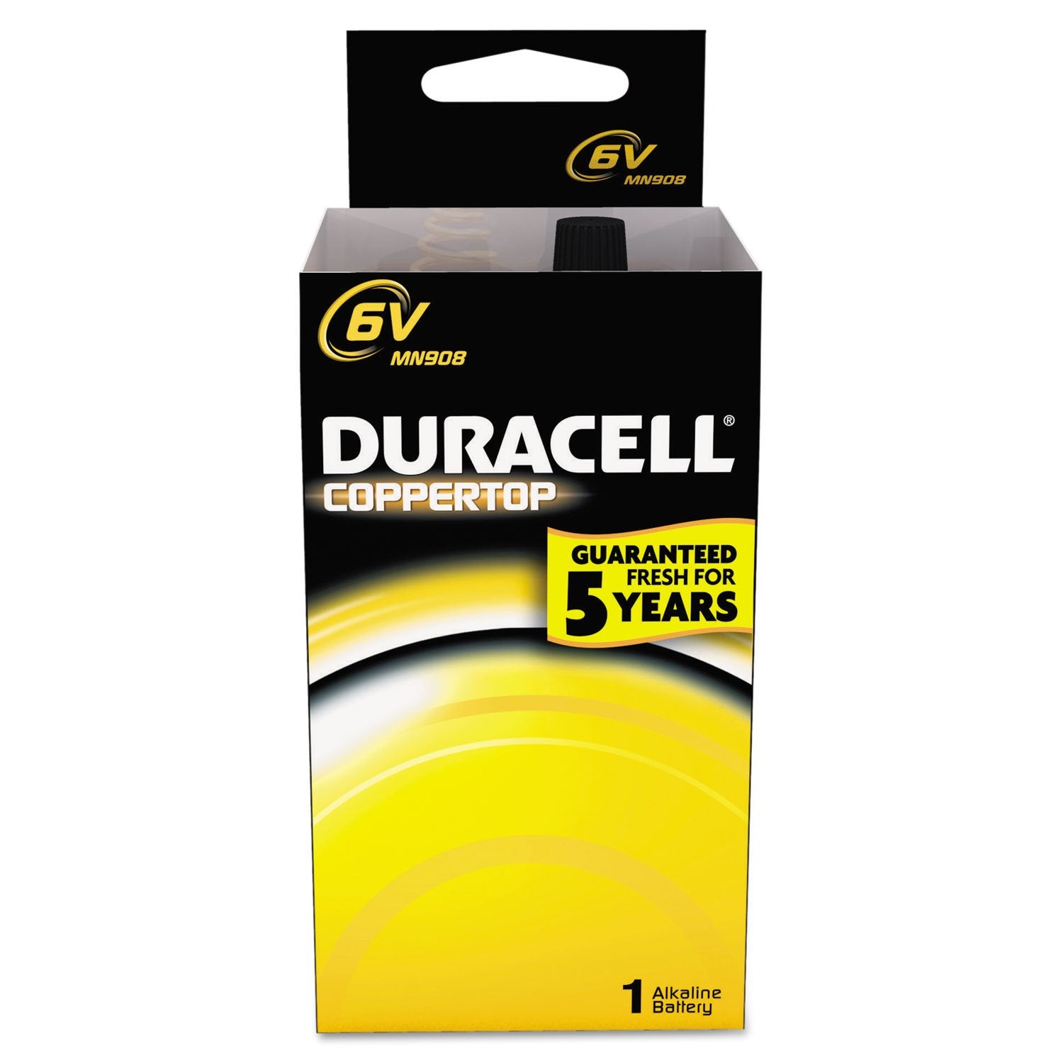 Duracell MN908 Coppertop Alkaline Lantern 908 Battery 6-Volt 1-Battery