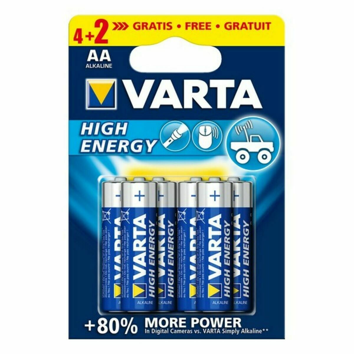 Alkaline Batteries Varta 4906121436 1,5 V 1.55 V AA (6 Pieces)