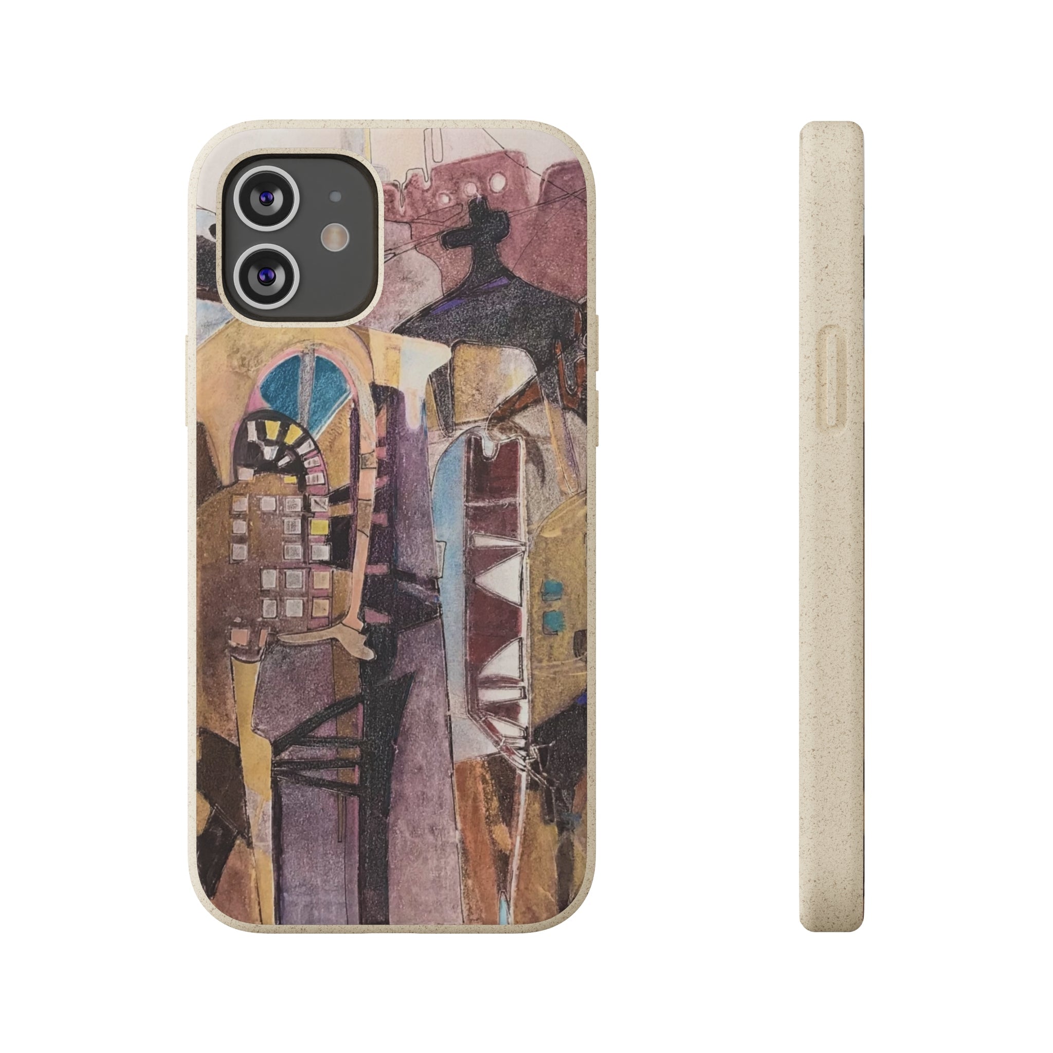 Biodegradable Phone Case with 'San Francisco De Asis' Abstract Original Artwork by Barbara Cleary-27