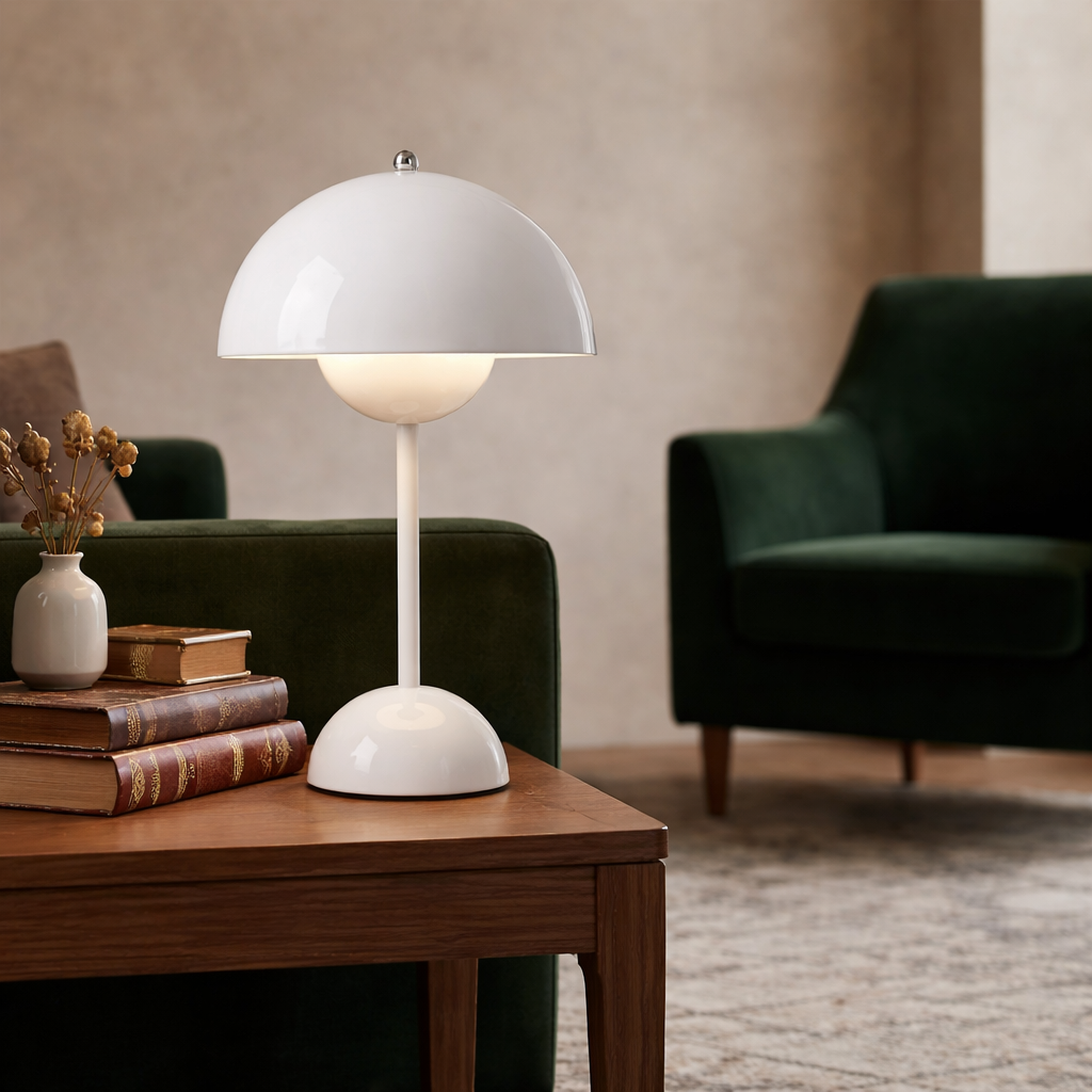 Modern Mushroom Table Lamp Rechargeable LED Light-3
