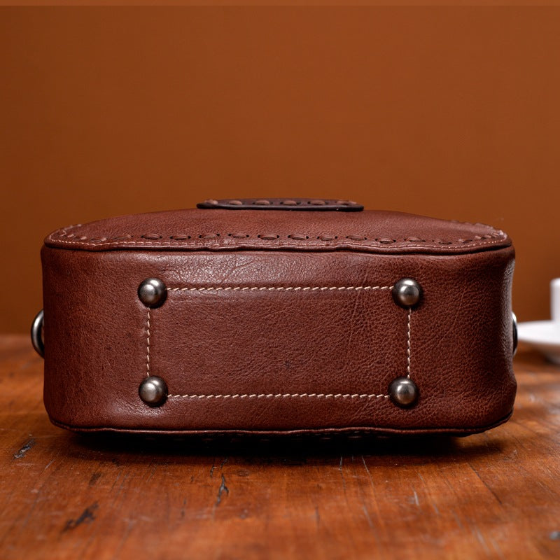 Genuine Leather Vintage Women's Shoulder Handbag