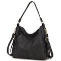 Hobo Bags for WomenVONXURY Faux Leather Tote Purse Ladies Handbag Large Shoulder Bags with Side Pockets for Work TravelGrey