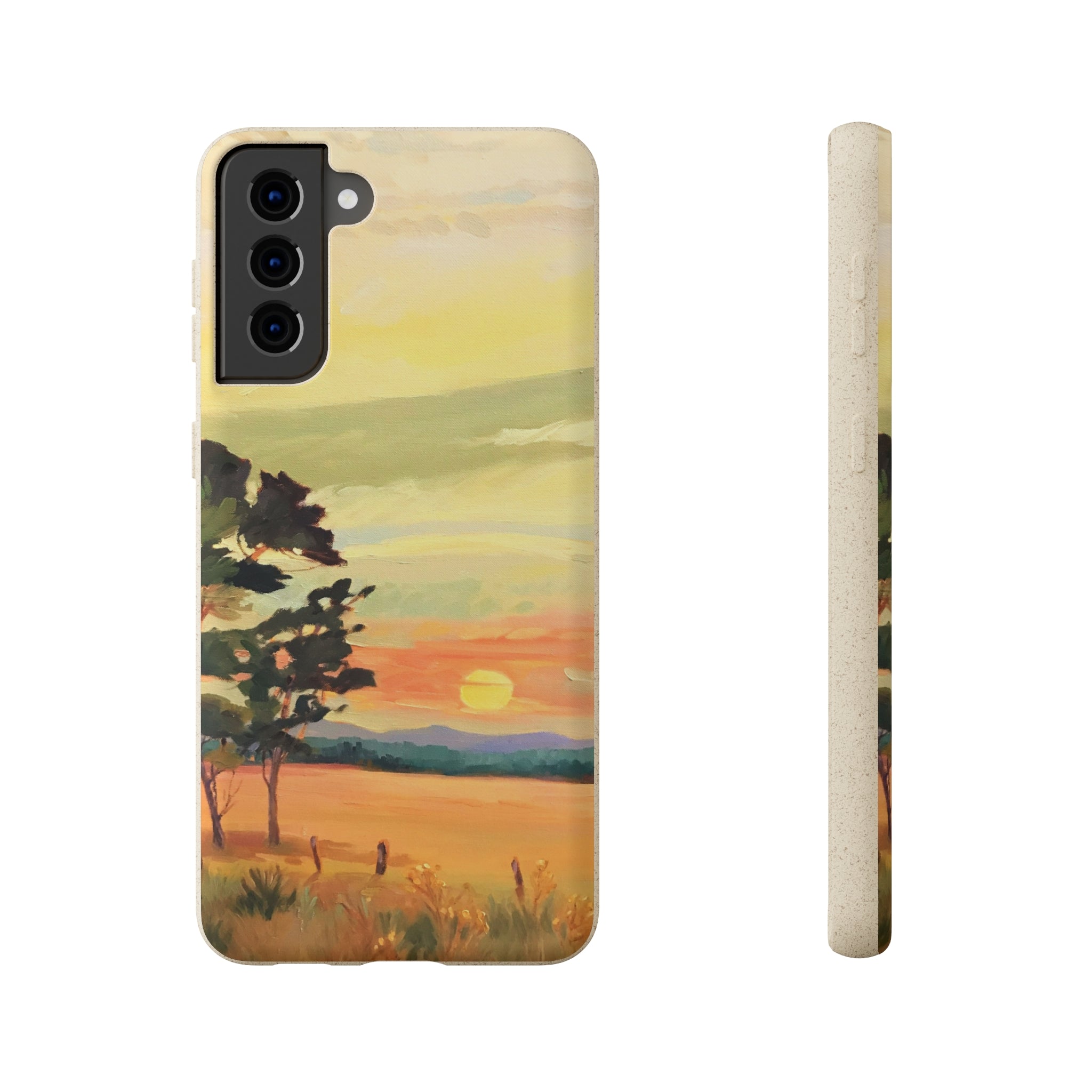 Biodegradable Phone Case with 'Sunrise' Landscape Original Artwork by Barbara Cleary-37