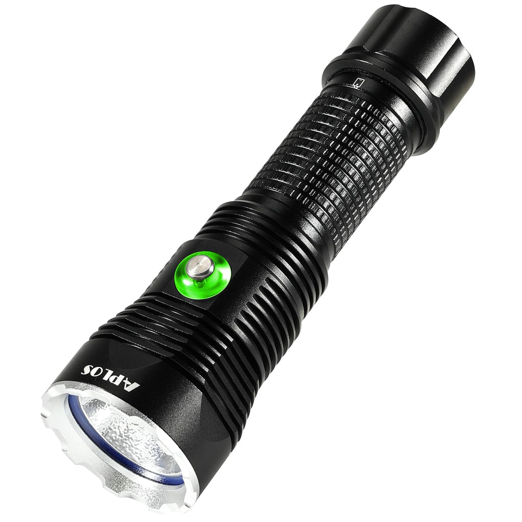 APLOS AP04 Scuba Diving Flashlight 4000 Lumen Dive Light with Stepless Dimming IPX8 Waterproof Underwater Dive Torch with Rechargeable Battery & Charger