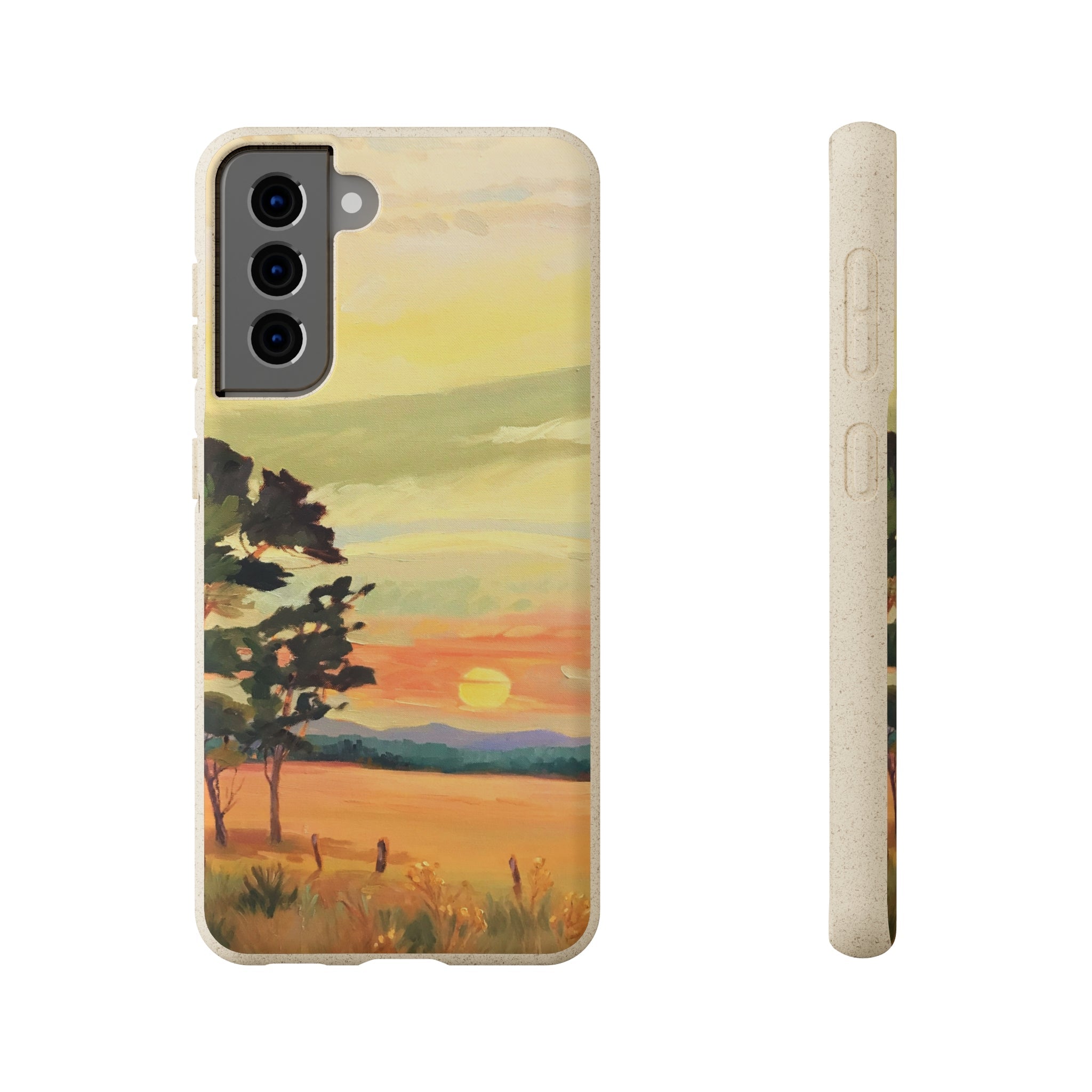 Biodegradable Phone Case with 'Sunrise' Landscape Original Artwork by Barbara Cleary-42