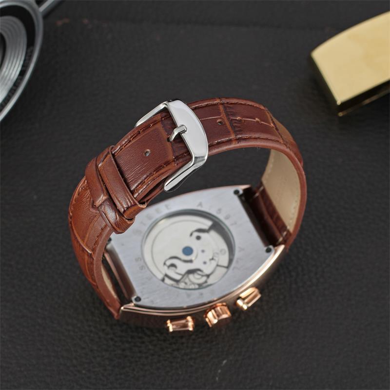 FORSINING Automatic Leather Strap Watch
