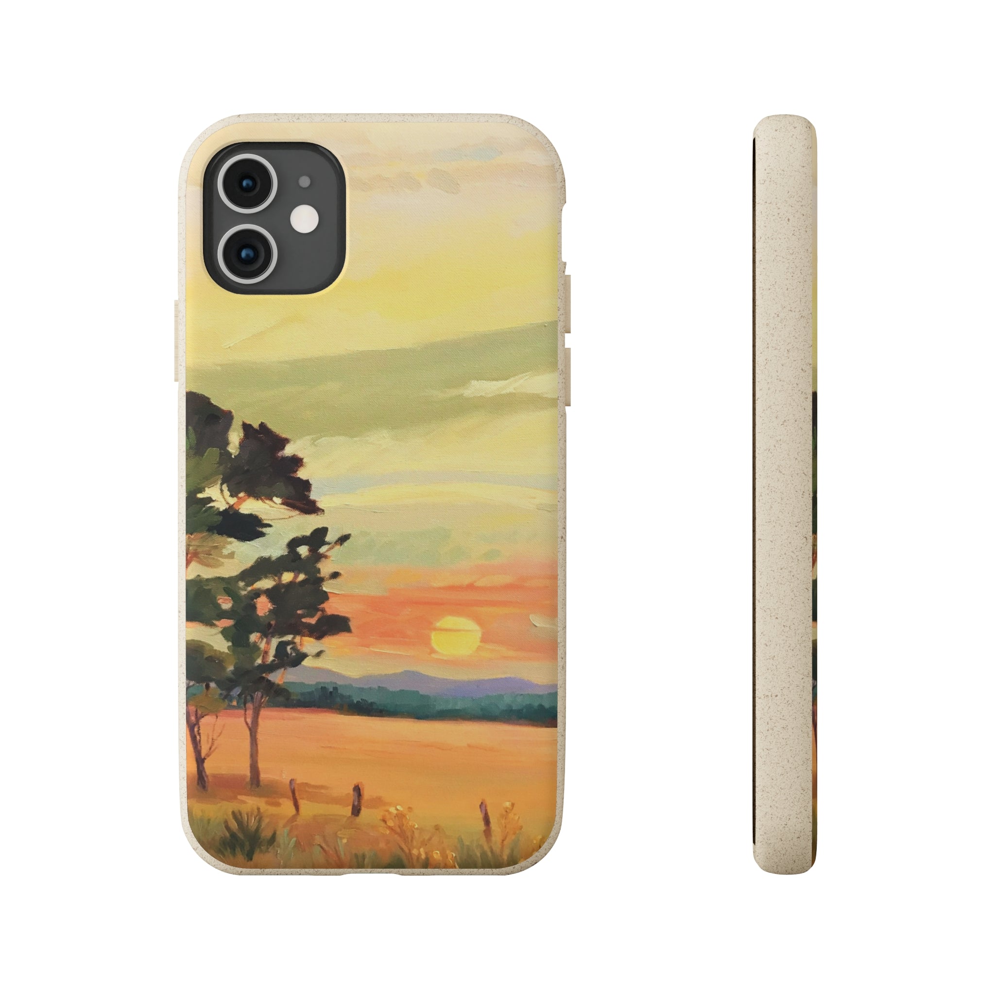 Biodegradable Phone Case with 'Sunrise' Landscape Original Artwork by Barbara Cleary-21