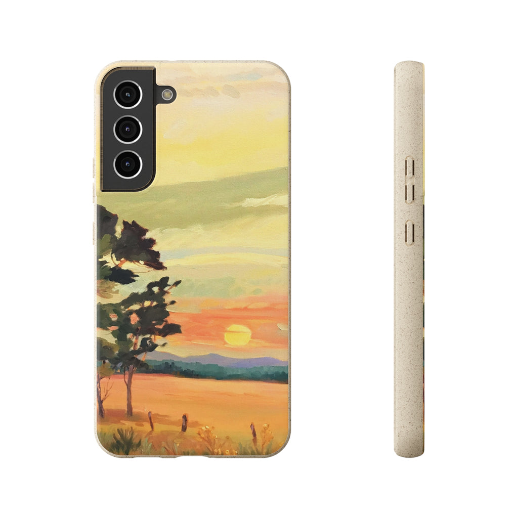 Biodegradable Phone Case with 'Sunrise' Landscape Original Artwork by Barbara Cleary-34