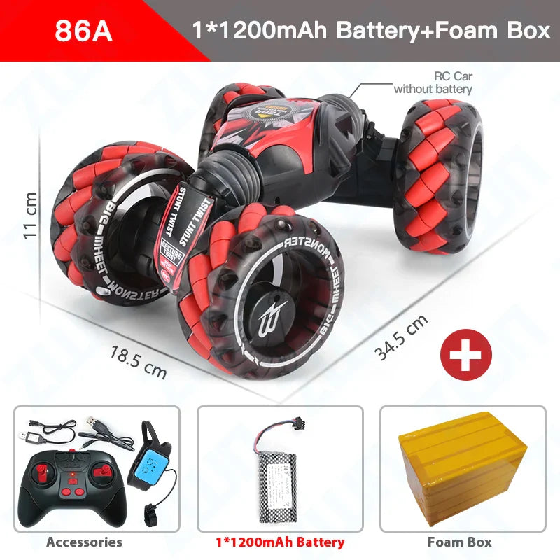 4WD Gesture-Controlled Stunt RC Car
