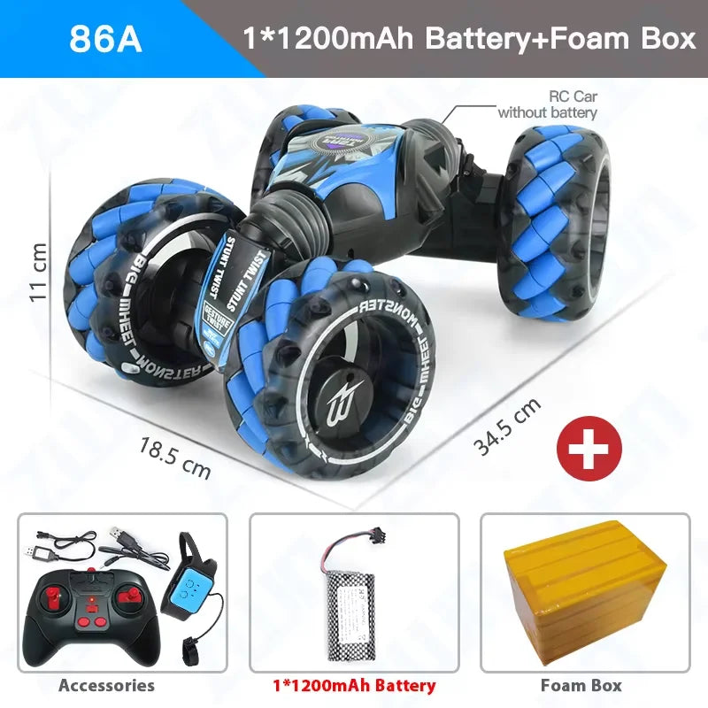 4WD Gesture-Controlled Stunt RC Car