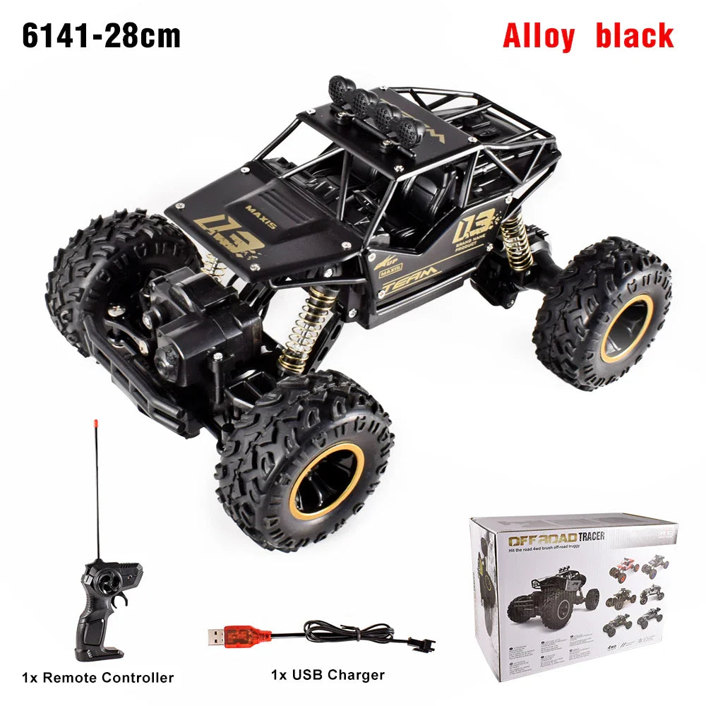 4WD RC Off-Road Truck with LED Lights & 2.4G Remote Control