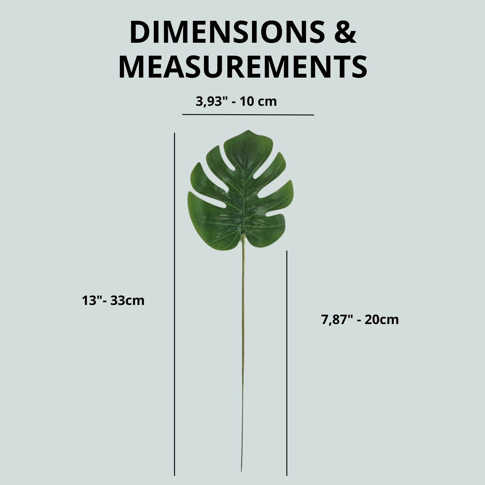 Charlo's Pack 20 OR 40 Monstera Artificial Plants Palm Leaves Tropical Imitation for Home Kitchen Party Flowers Arrangement Decorations-3