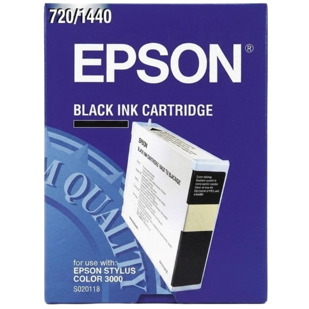 Genuine Epson S020118 Black Inkjet Cartridge, MJIC9BK-0