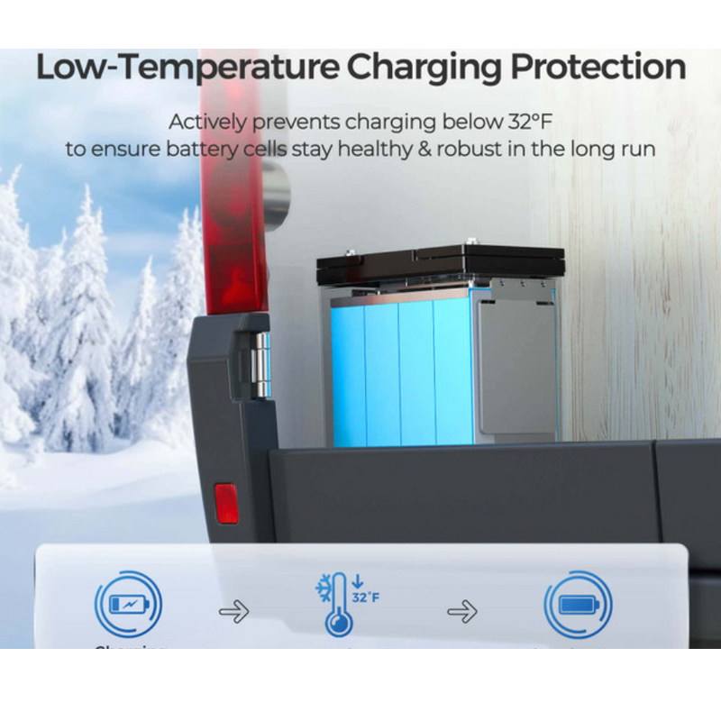 Mini Series 12V 100Ah LiFePO4 Battery, Rechargeable Deep Cycle Lithium Battery-4
