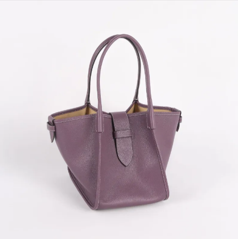 Top-Grain Leather Tote Handbag
