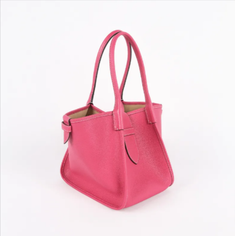 Top-Grain Leather Tote Handbag