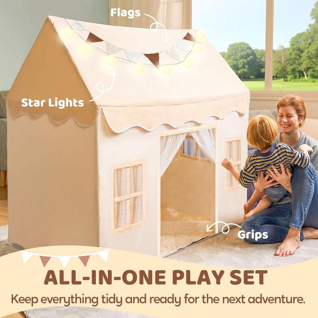 Indoor Outdoor Playroom Tent Size 51x35x52 InchesTall-4
