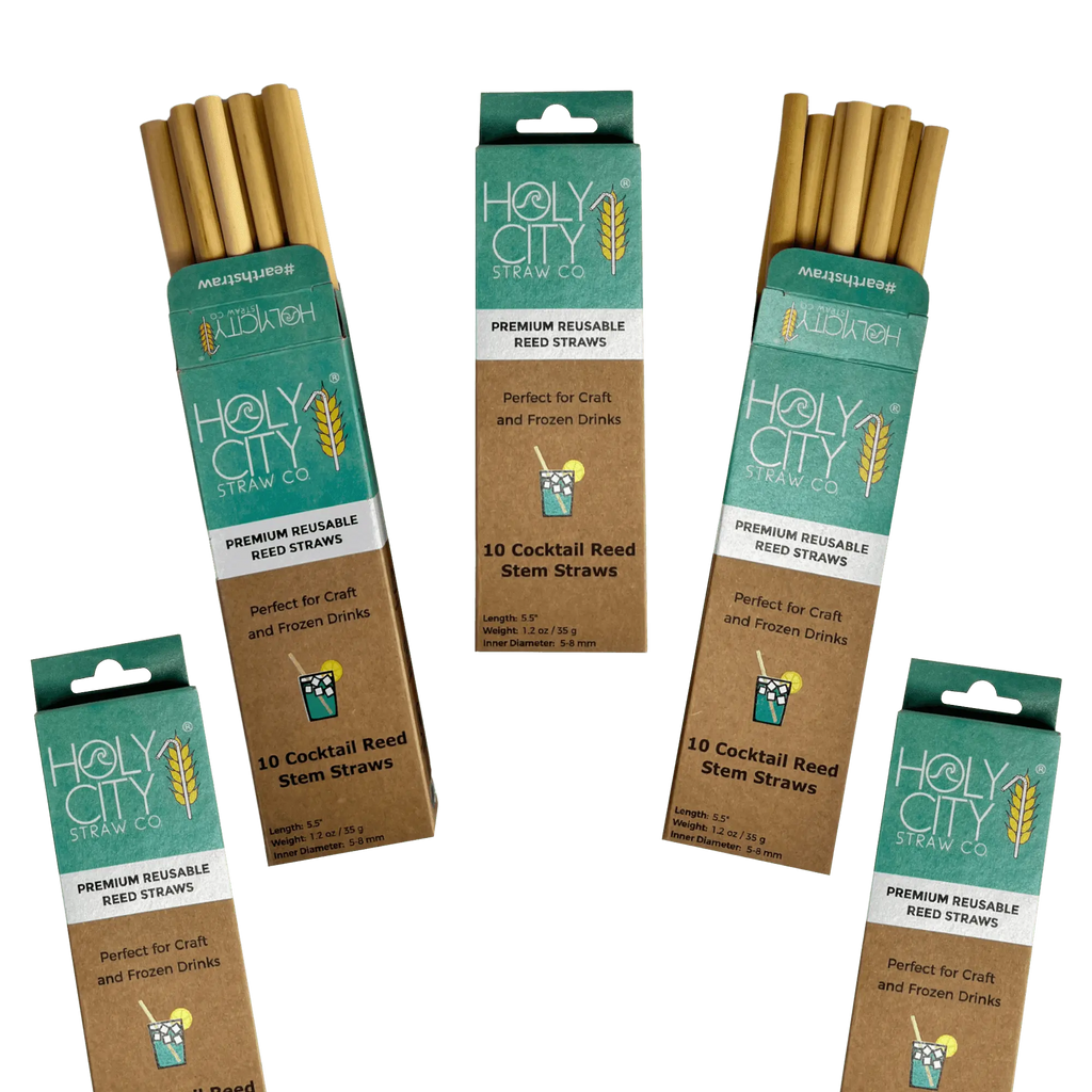 5.5" Jumbo Reed Straws | 10ct. | 5 Pack Bundle-3