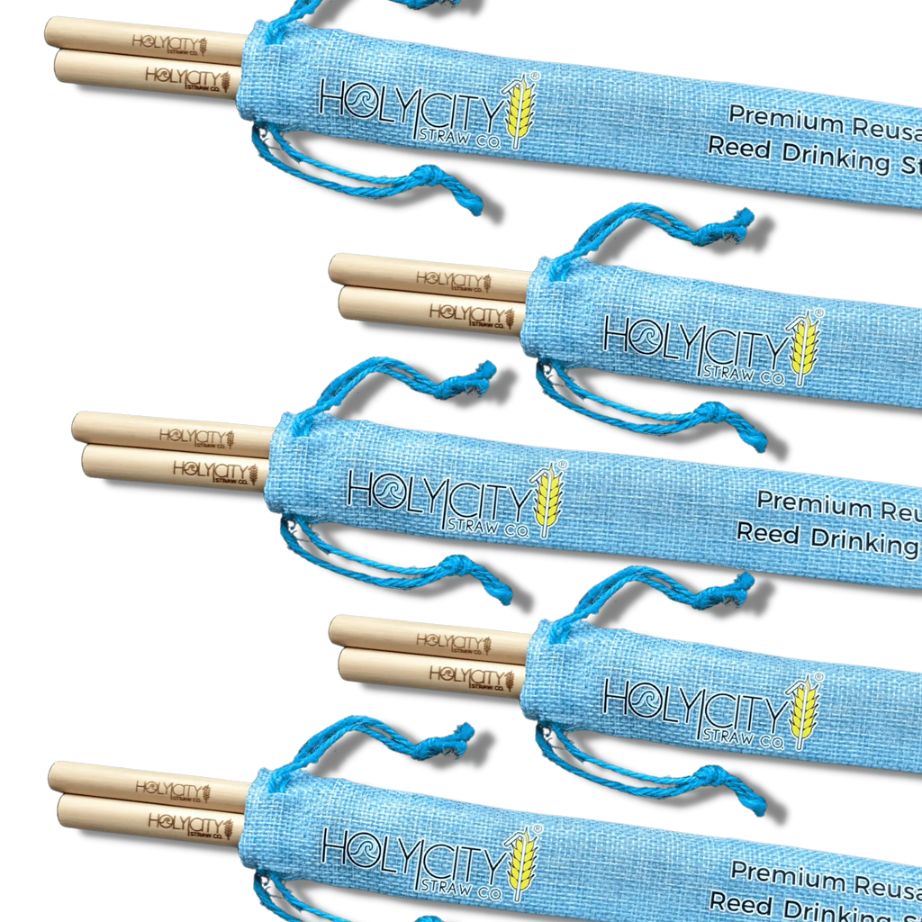Two Straw/Pouch Combo - Holy City Straw Co. - 5 Pack-2