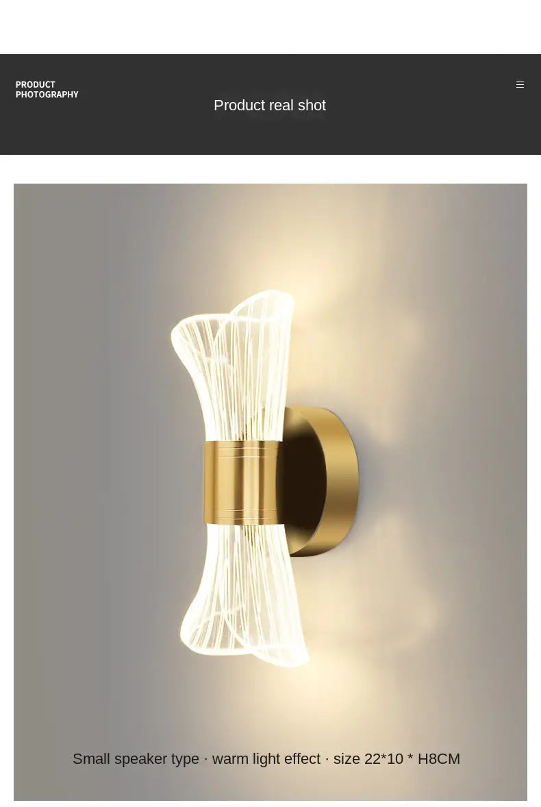 Minimalist Acrylic Wall Lamp for Bedroom and Living Room