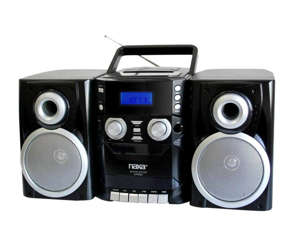 Naxa Portable CD Player with AM/FM Stereo Radio Cassette Player/Recorder-0