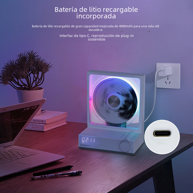 HOTT Retro CD Player with Bluetooth Speaker Gift Set