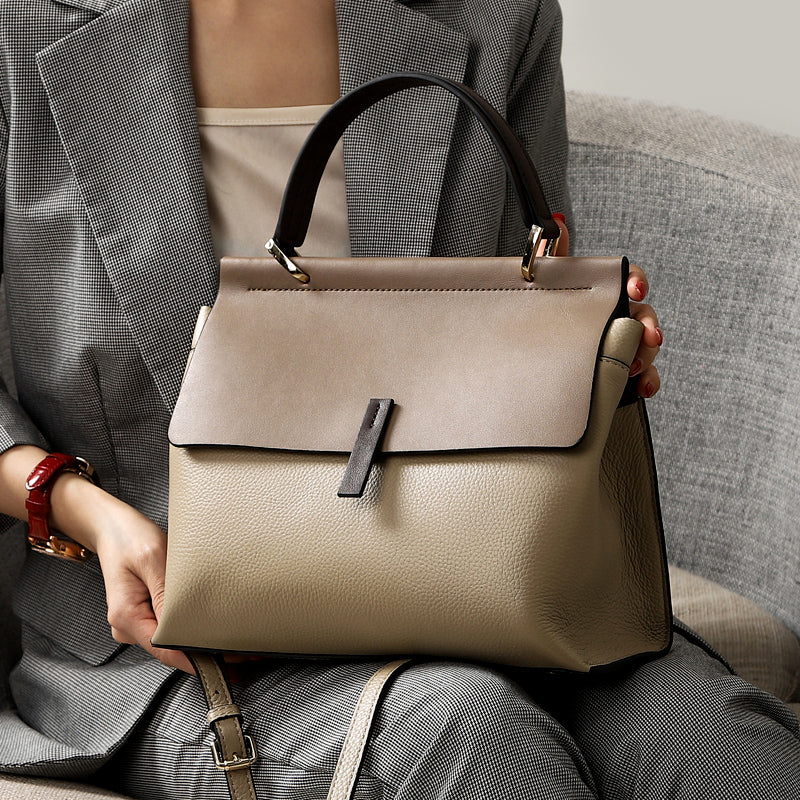 Genuine Leather Women's Handbag and Crossbody Tote