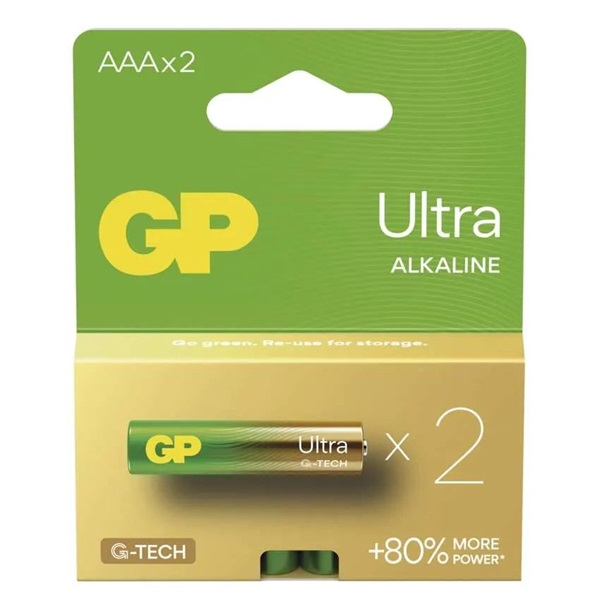 GP B02112 Ultra alkáli elem AAA (LR03) 2db/bliszter (B02112)