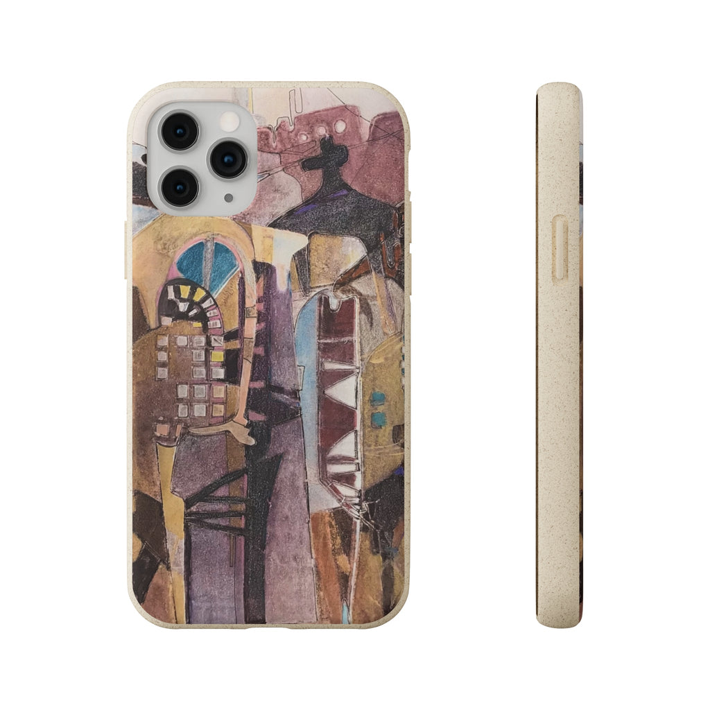 Biodegradable Phone Case with 'San Francisco De Asis' Abstract Original Artwork by Barbara Cleary-1