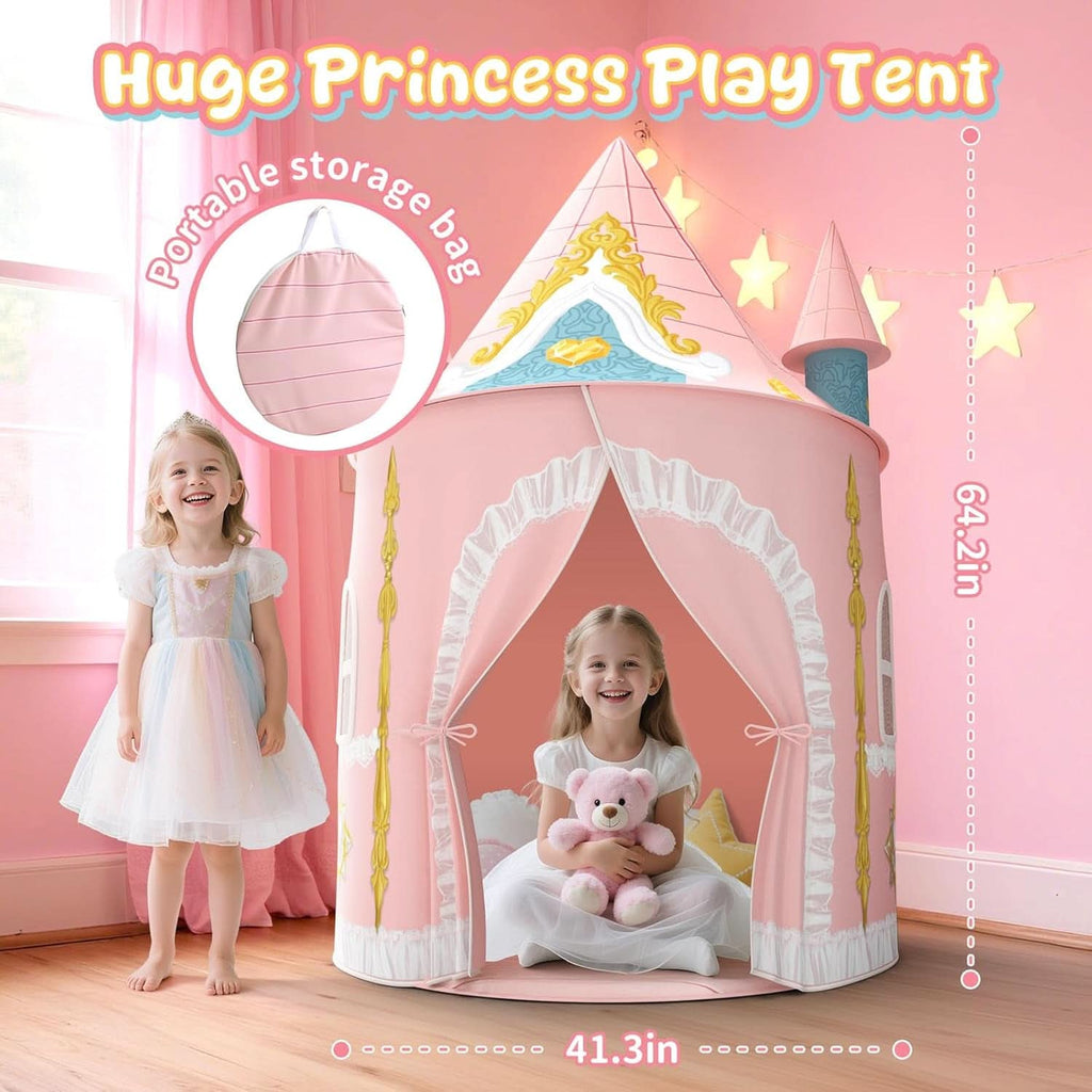 Girls Indoor Princess Castle Play Tent Extra Large Pro-3